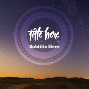 Journey To Resurrection PowerPoint. A purple night sky in a barren desert - an image of Lent.