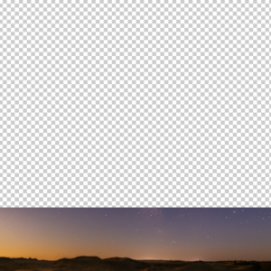 Journey To Resurrection Worship Streaming. A purple night sky in a barren desert - an image of Lent.