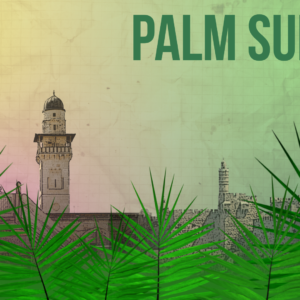Palm Sunday 3 Videos. Palm fronds wave across the screen outside the city of Jerusalem.