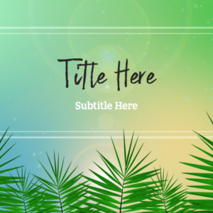 Palm Sunday 1 PowerPoint. Palm fronds wave across the screen – calling you to celebrate Jesus’ arrival on Palm Sunday.