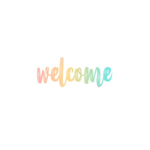 Rainbow Welcome Social Media. Welcome messages in a rainbow of colors.