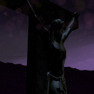 Good Friday 1 Graphics. Serious and somber depiction of Christ’s last moments on the cross.