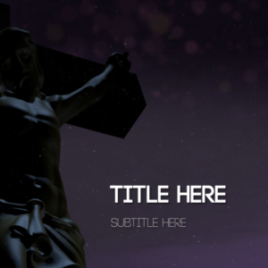 Good Friday 1 PowerPoint. Serious and somber depiction of Christ’s last moments on the cross.