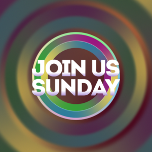 Bright Gradient Welcome Social Media. Cheerful, colorful circles to welcome all to worship.