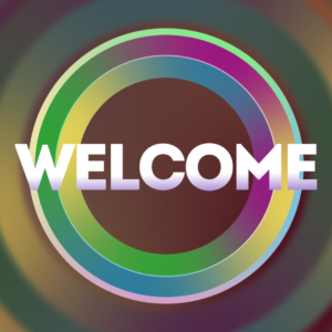 Bright Gradient Welcome Videos. Cheerful, colorful circles to welcome all to worship.
