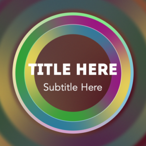 Bright Gradient Welcome PowerPoint. Cheerful, colorful circles to welcome all to worship.