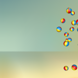 Celebrate Summer Graphics. Celebrate summer with this fun scene filled with beach balls.