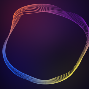 Gradient Curve Welcome Graphics. Colorful swirl of colors welcomes everyone.