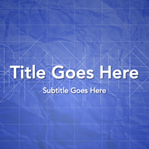 Build Faith PowerPoint. The words "Build Faith" stylized to look like a set of blueprints.