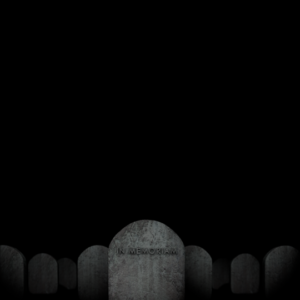 Memorial Day Heroes Graphics. Tombstones of fallen soldiers against a dark background.