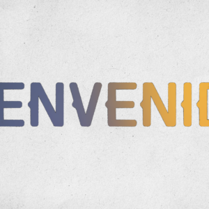 Scribble Welcome Graphics. Scribbled lines become a rainbow-colored welcome.