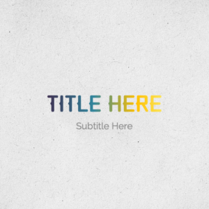 Scribble Welcome PowerPoint. Scribbled lines become a rainbow-colored welcome.
