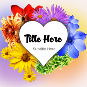 Flower Power PowerPoint. A burst of colorful flowers to celebrate LGBT Pride.