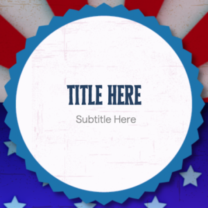 Independence Day PowerPoint. Stars and stripes to celebrate July 4 in style.