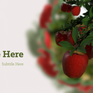 Forbidden Fruit PowerPoint. Tempting apples ready to be picked.