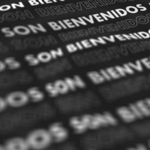 Liquid Welcome Videos. Words of welcome float on waves of liquid.