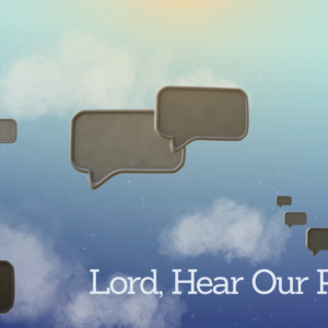 Prayer Videos. Thought bubbles (prayers) drift slowly upward into the sky.