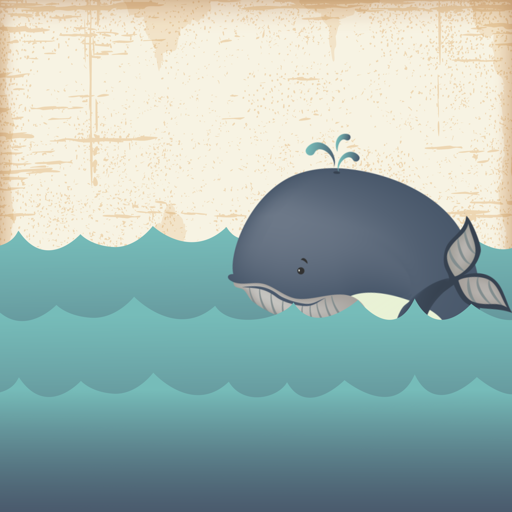 Reluctant Witness Social Media. Image features a whale swimming in ocean waves.