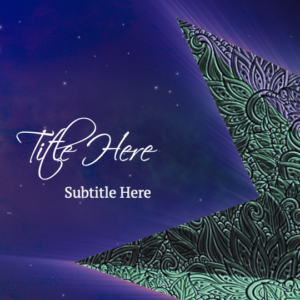 Gilded Christmas Star PowerPoint. A gilded glowing star set against a dark night sky.