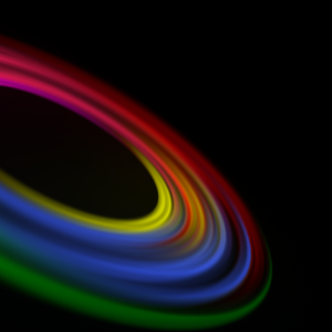 Glowing Circles Graphics. Colorful glowing circles in a rainbow of colors.