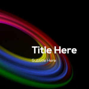 Glowing Circles PowerPoint. Colorful glowing circles in a rainbow of colors.