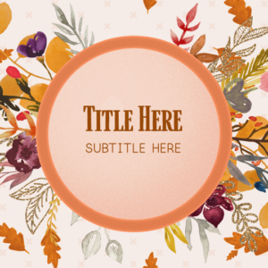 Fall Watercolor PowerPoint. A burst of fall colors to welcome everyone.