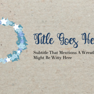 Modern Christmas Wreath PowerPoint. Modern Christmas wreath features holly, stars and a blue dove.