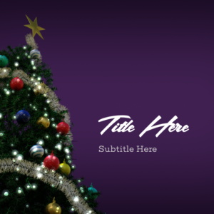 Christmas Cheer PowerPoint. Christmas tree gives everyone Christmas cheer.