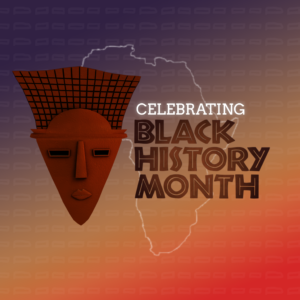 African Tribal Mask Social Media. Celebrate the culture of Africa. Image features a “mvondo” mask.