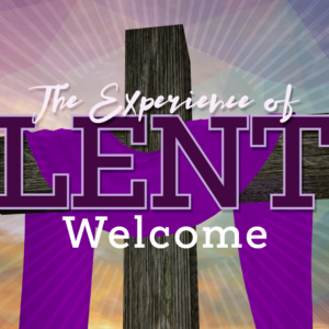 Experience of Lent With Cross Videos. Image features a sunburst against a sunrise background.