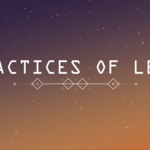 Practices of Lent Video. The words "Practices of Lent" against a gradient background of purple and orange.