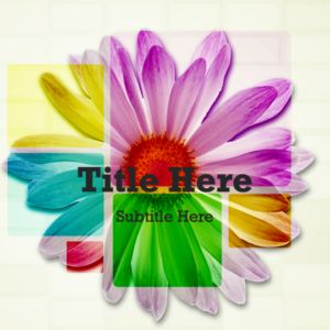 Spring Daisy PowerPoint. Spring colors with a spinning white daisy.