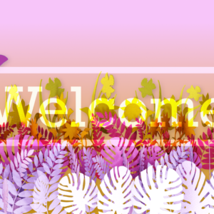 Floral Paper Videos. Image of a garden of plant silhouettes cut from paper.