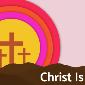 Calvary Videos. Resources feature a trio of crosses against a colorful sky.