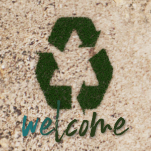 Reduce Reuse Recycle Videos. Blades of grass grow out of the ground and form the familiar recycle symbol.