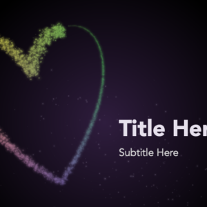 Mothers Day Love PowerPoint. A visually simple message - a colorful heart - to symbolize our love for our mothers.