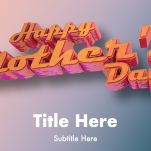 Mothers Day Greeting PowerPoint. Mother's Day greeting set against a pastel background.