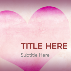 Word To Your Mother PowerPoint. Pink heart with the words "Word to your mother" in red letters.