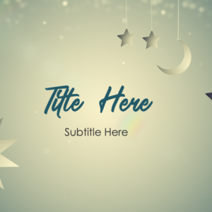 In The Sky Psalm 8:3 PowerPoint. Dream-like image of the night sky with stars, clouds and moons.