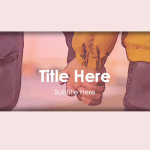 Love Is Love PowerPoint. Image features two men holding hands as they walk along the beach.