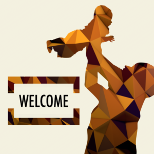 Fathers Day Celebration Social Media. The silhouette of a father and son playing together