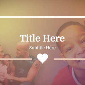 Inclusive Fathers Day PowerPoint. Image shows a diverse set of fathers to celebrate Father's Day.