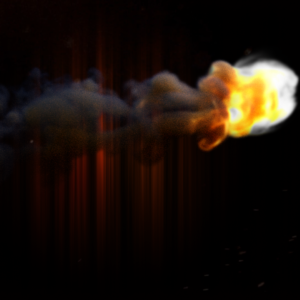 Pentecost Fireball Graphics. A ball of fire shoots across the screen to celebrate Pentecost.