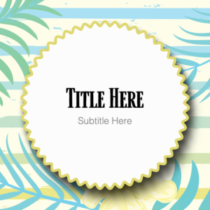 Hello Summer PowerPoint. Lush green plants and sunny colors welcome everyone.