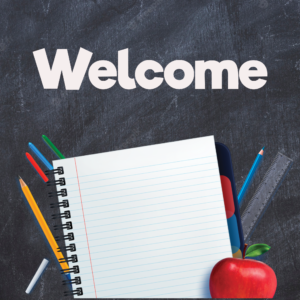 School Supplies Social Media. A burst of school supplies celebrates the new academic year.