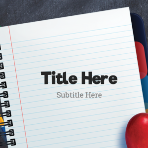 School Supplies PowerPoint. A burst of school supplies celebrates the new academic year.