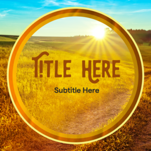 Welcome To Church Harvest PowerPoint. Sun rises over a fall farm field.