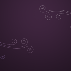 Flourish Graphics. Curves and flourishes against a purple background.