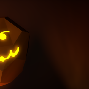 Church Halloween Party Graphics. A friendly jack-o-lantern smiles with Halloween greetings.