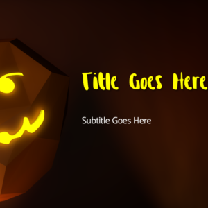 Church Halloween Party PowerPoint. A friendly jack-o-lantern smiles with Halloween greetings.